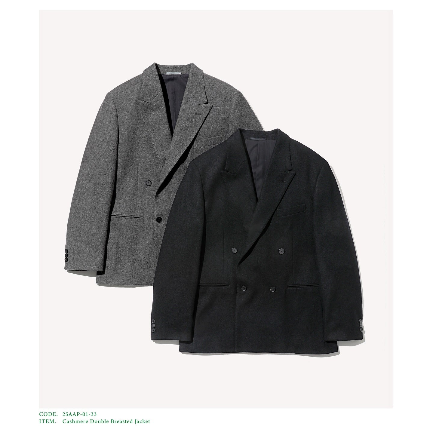 A.PRESSE 25AW Cashmere Double Breasted Jacket